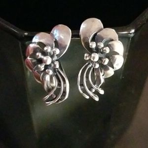 Silver  earrings